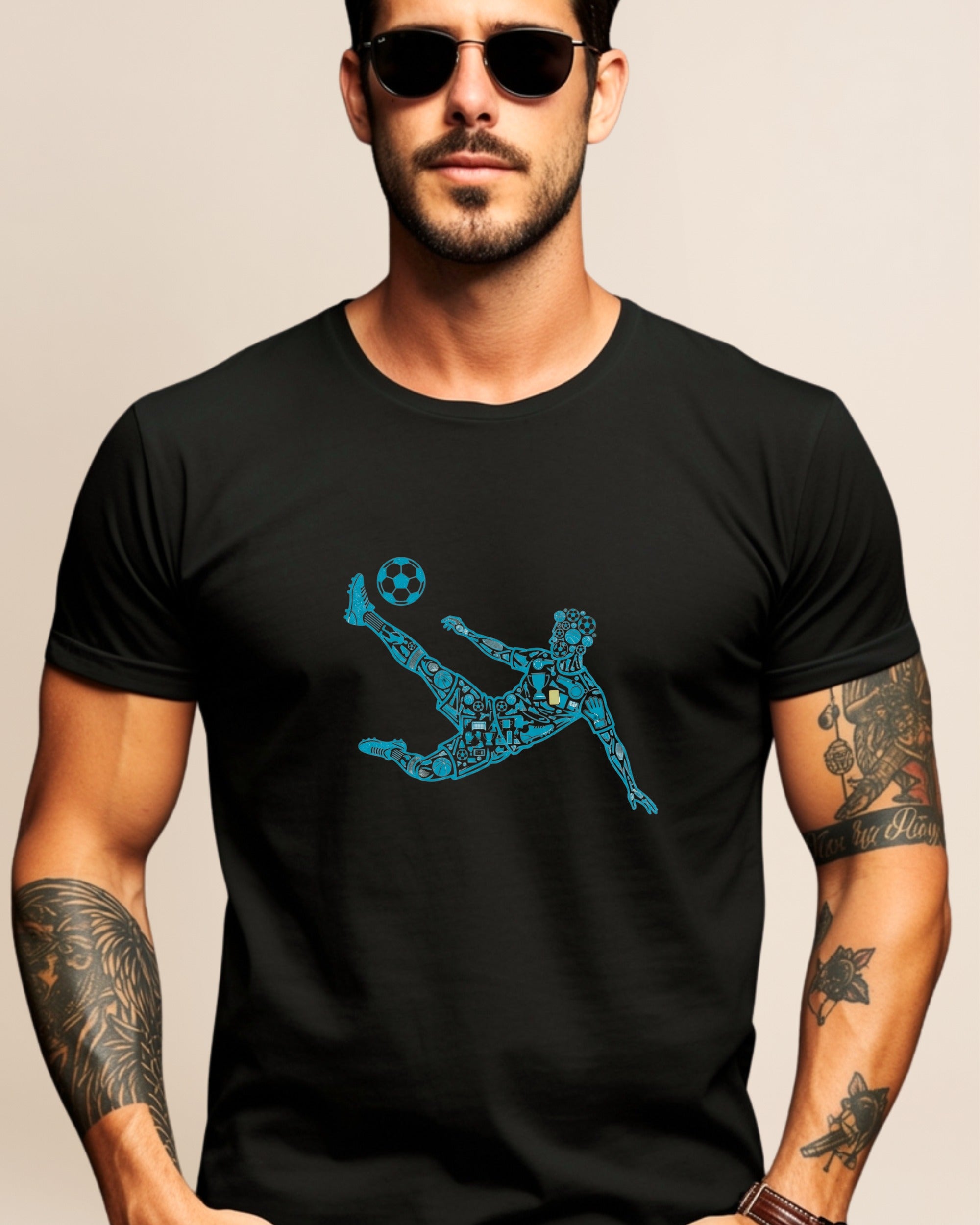 Dynamic Soccer Iconography Adult Adult Unisex Tee