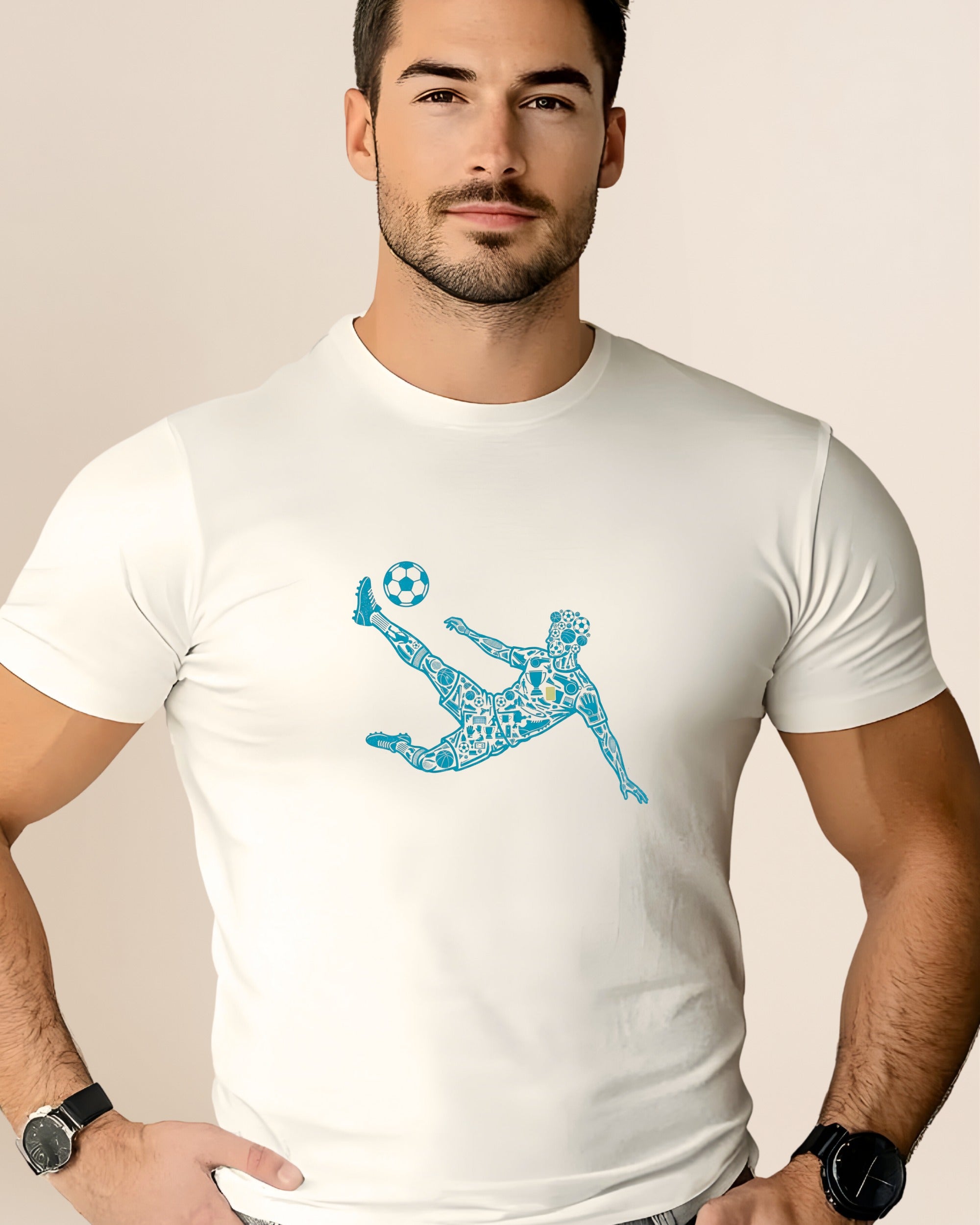 Dynamic Soccer Iconography Adult Adult Unisex Tee