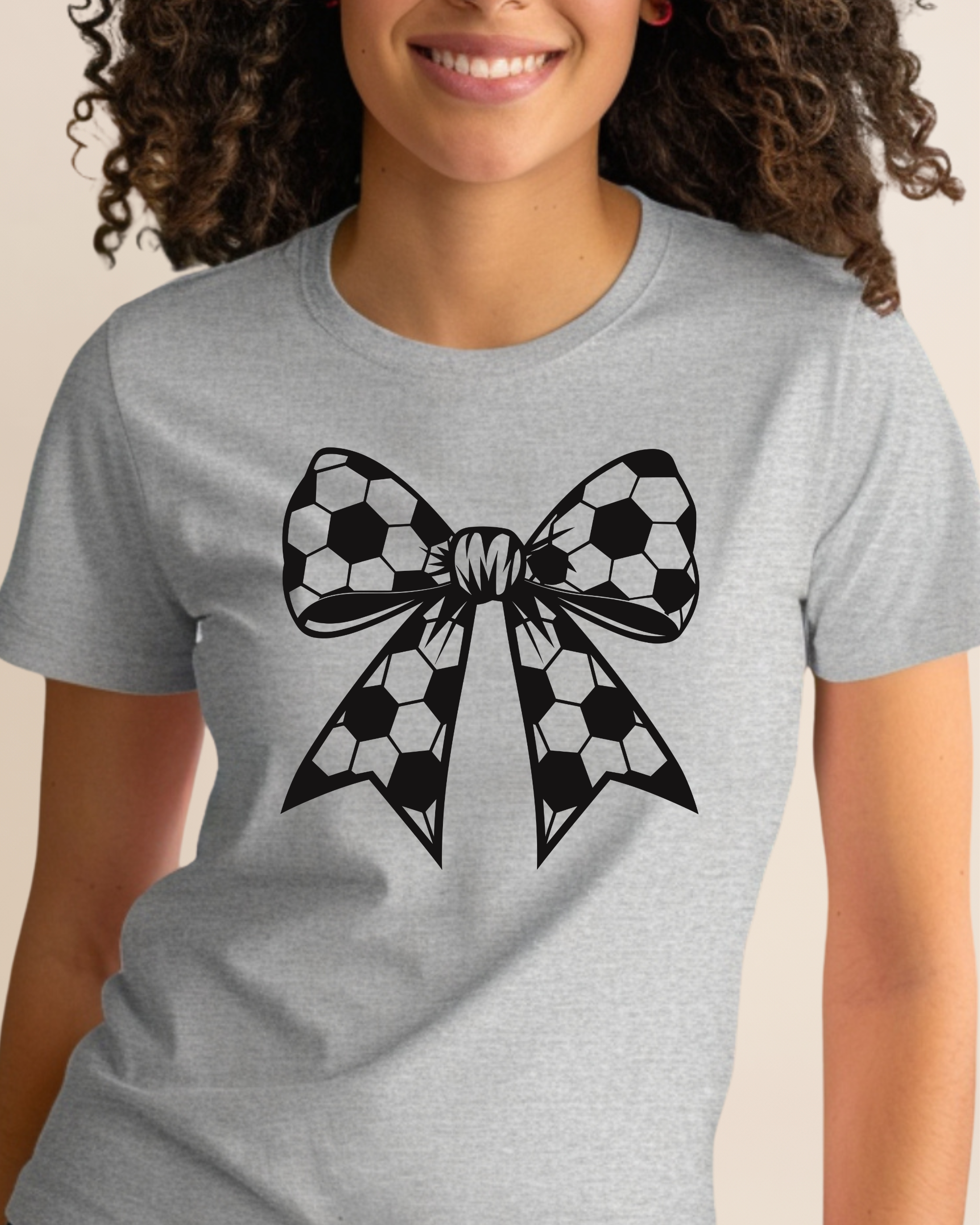 Soccer Bow Adult Unisex Tee
