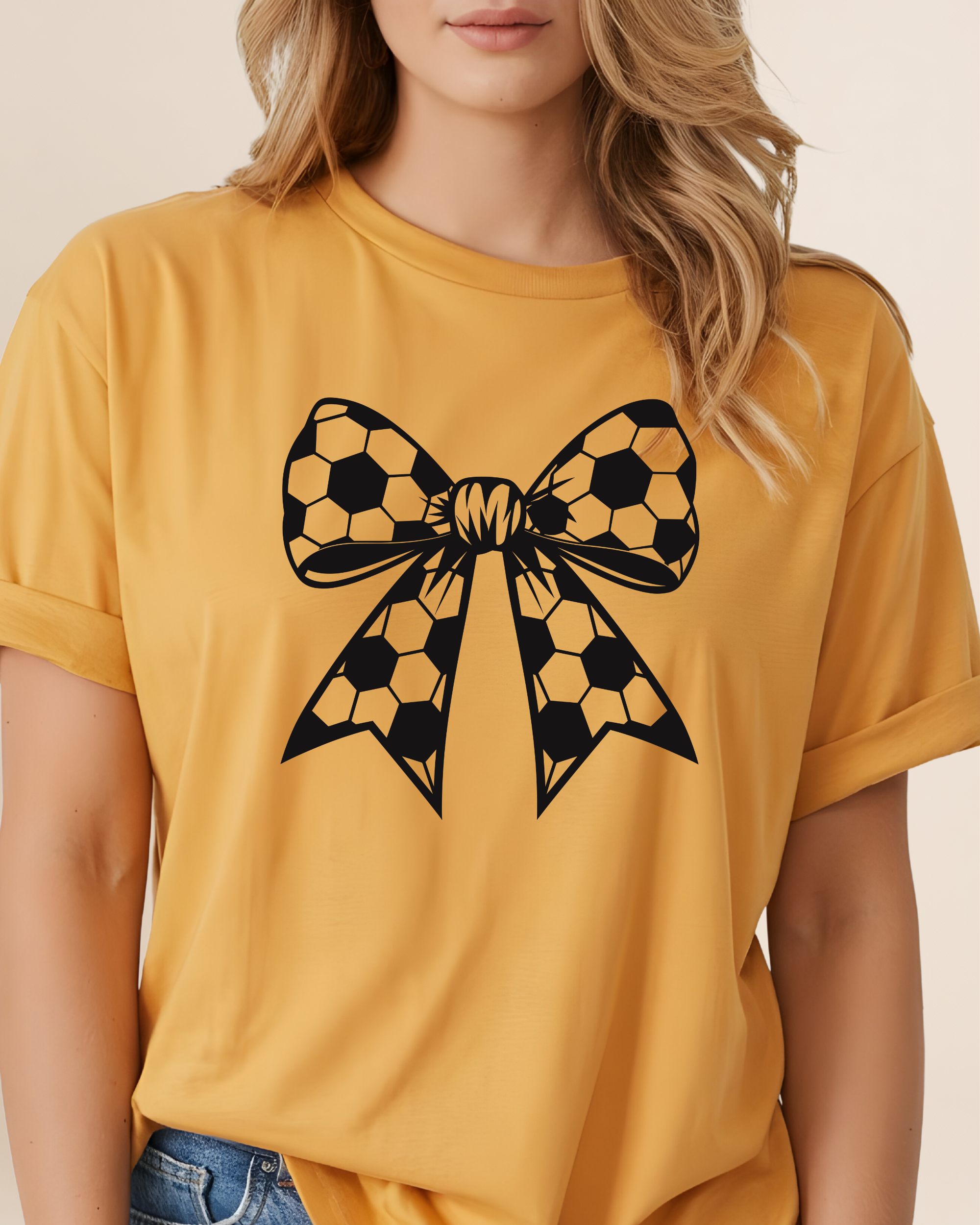 Soccer Bow Adult Unisex Tee