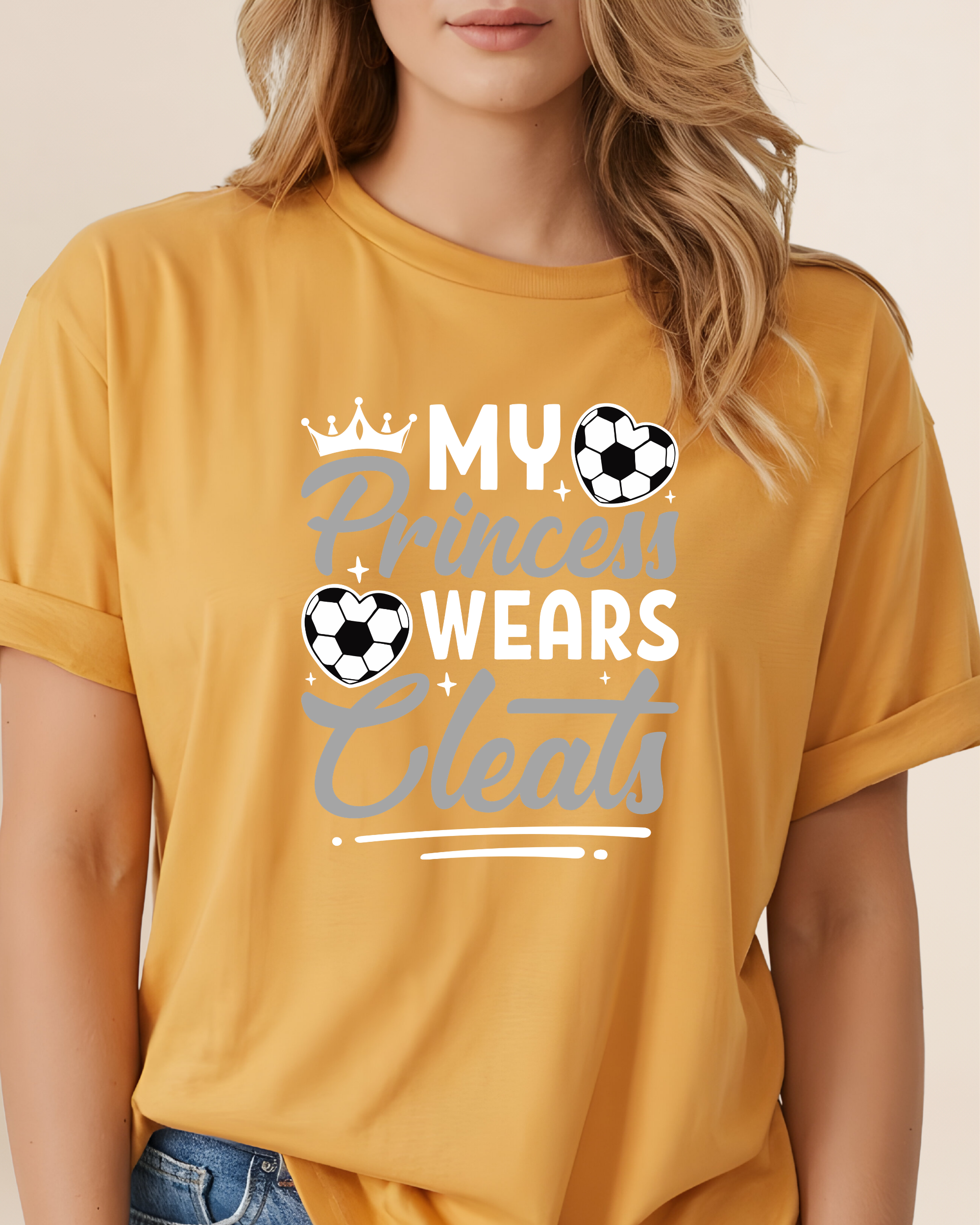 My Princess Wear Cleats Adult Unisex Tee
