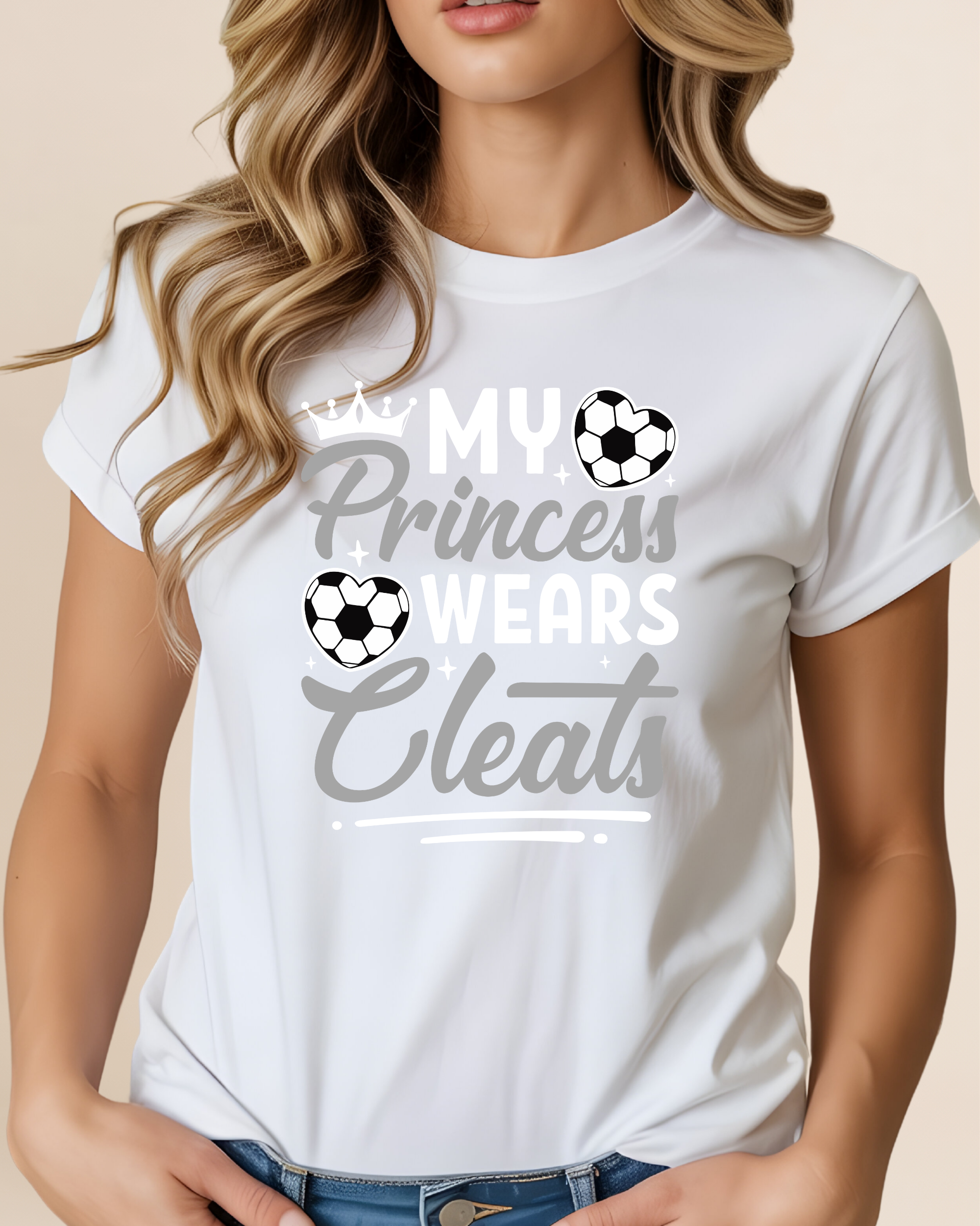 My Princess Wear Cleats Adult Unisex Tee