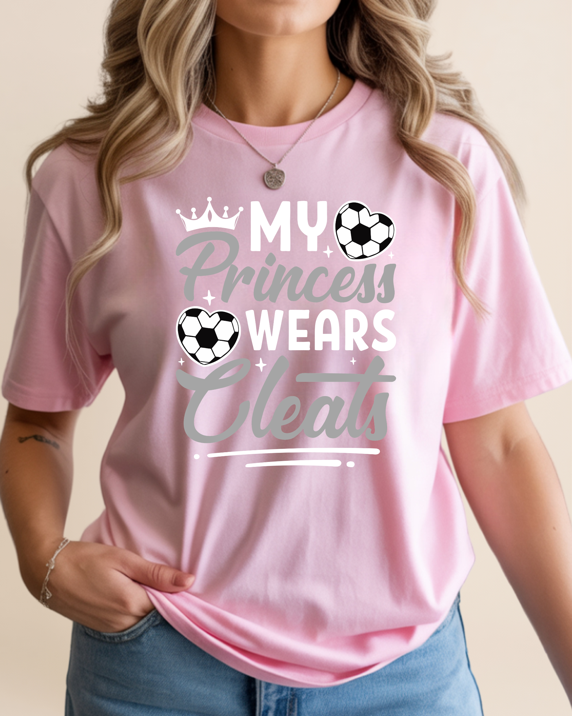 My Princess Wear Cleats Adult Unisex Tee