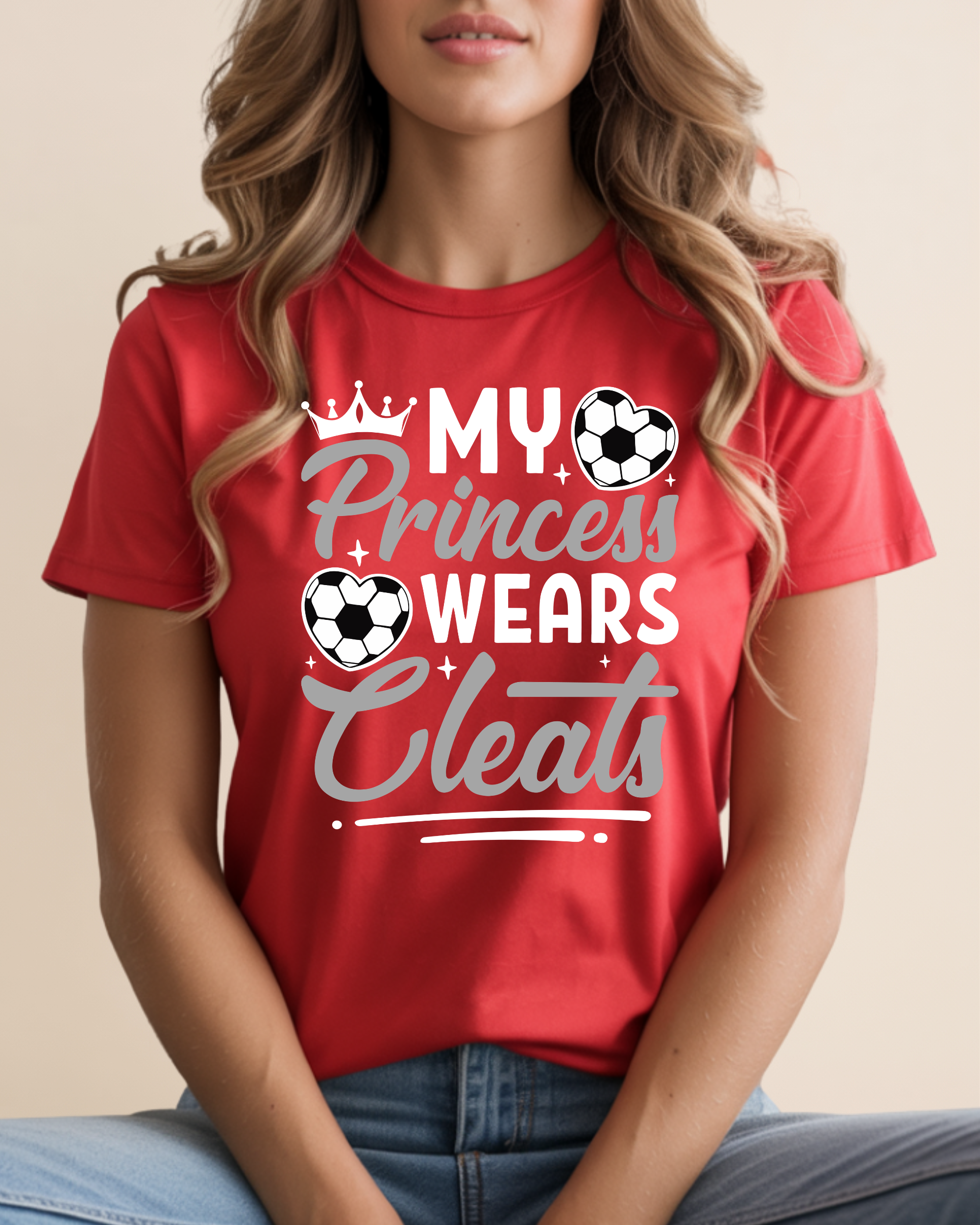 My Princess Wear Cleats Adult Unisex Tee