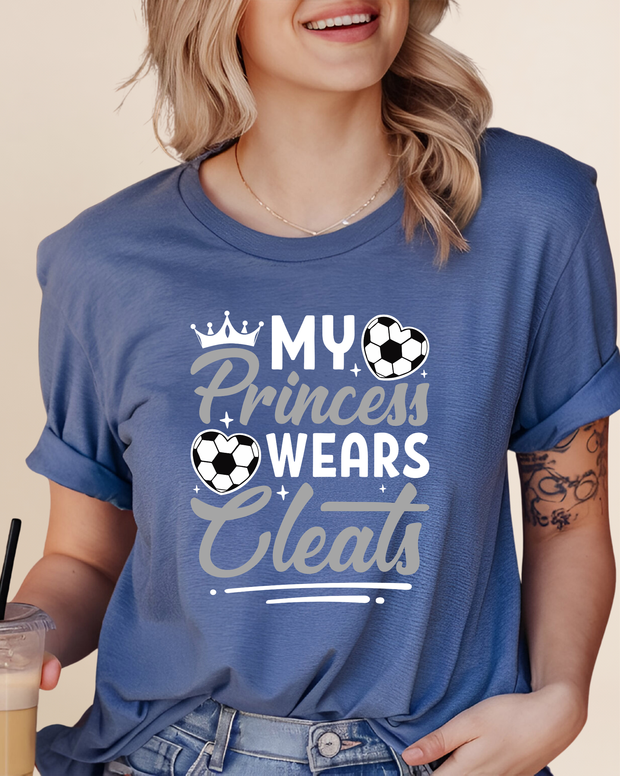 My Princess Wear Cleats Adult Unisex Tee