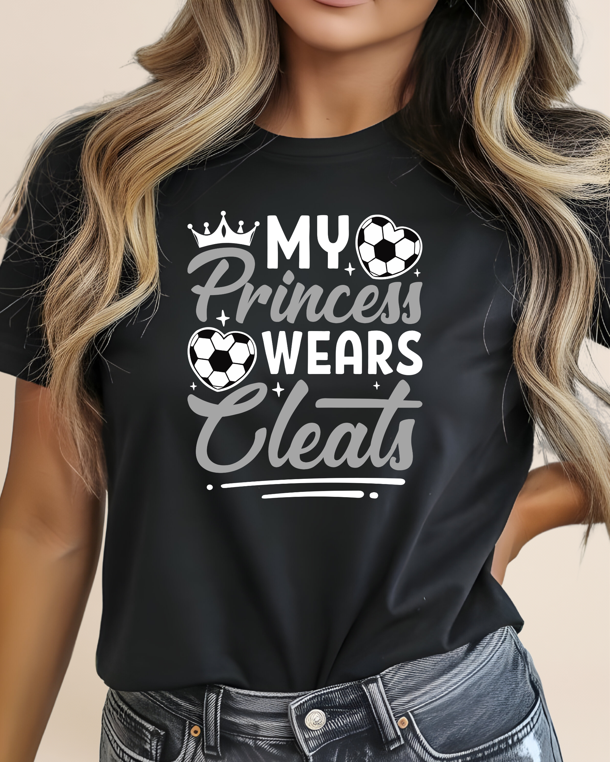 My Princess Wear Cleats Adult Unisex Tee