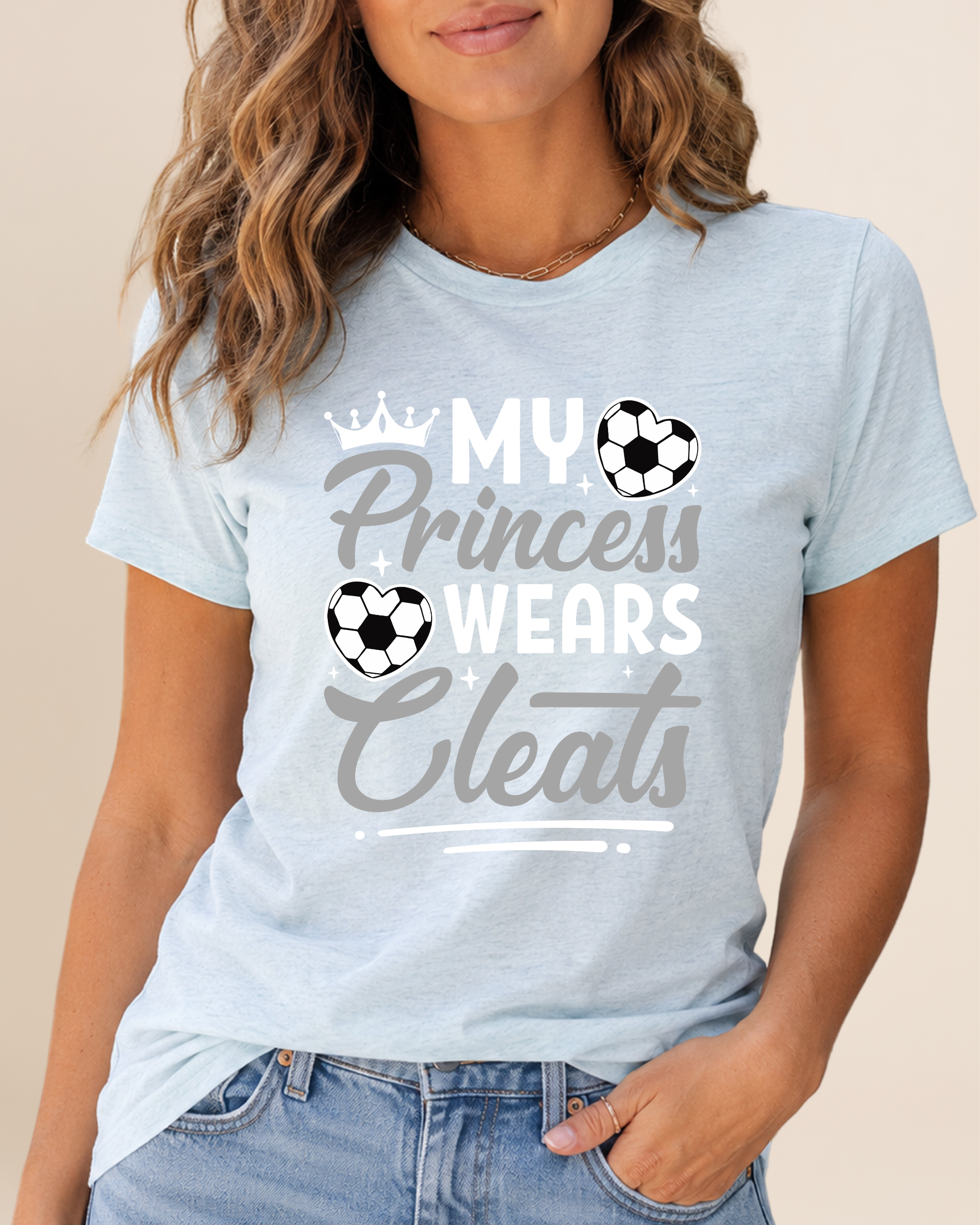 My Princess Wear Cleats Adult Unisex Tee