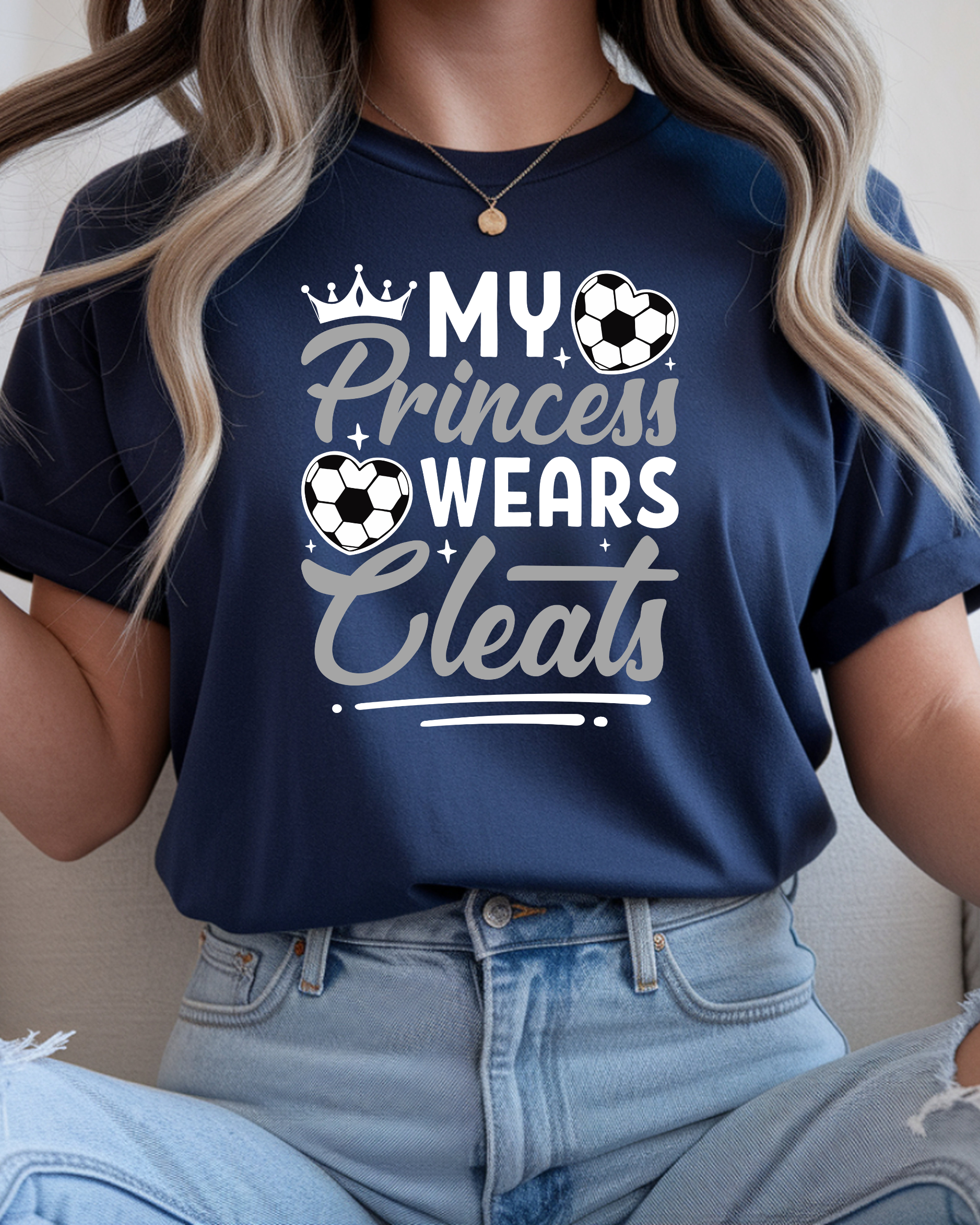 My Princess Wear Cleats Adult Unisex Tee