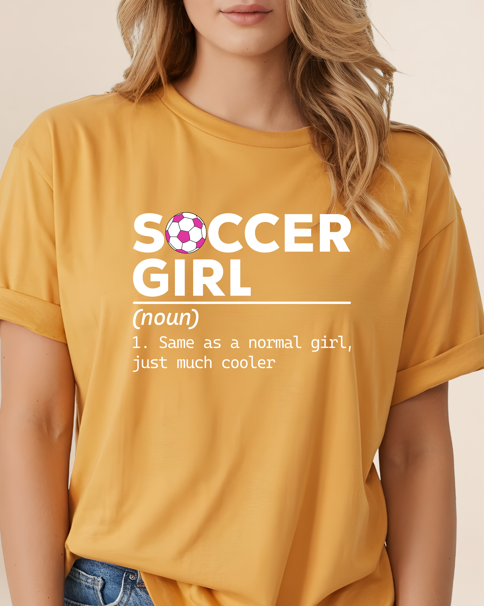 Soccer Girl Adult Unisex Tee