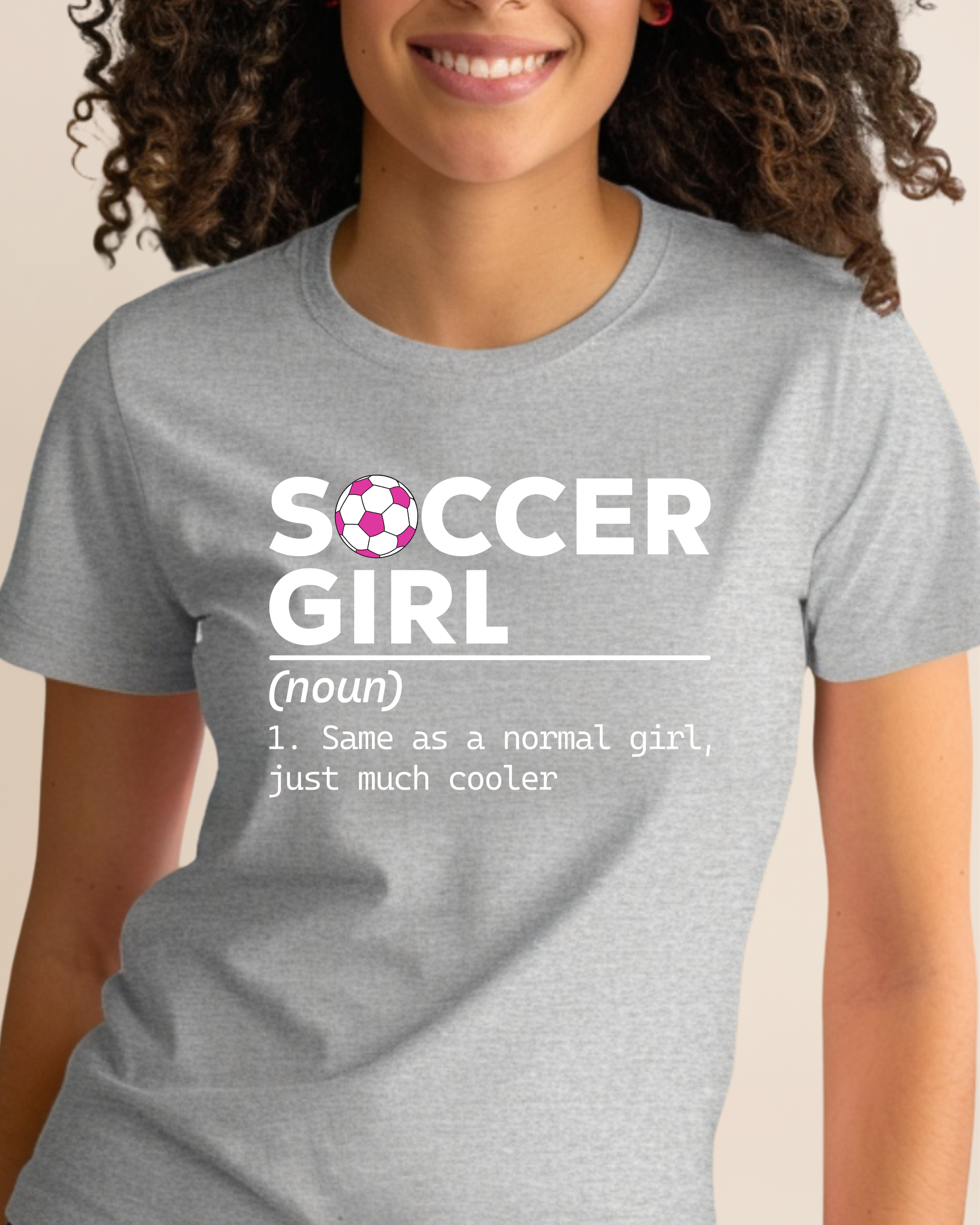 Soccer Girl Adult Unisex Tee