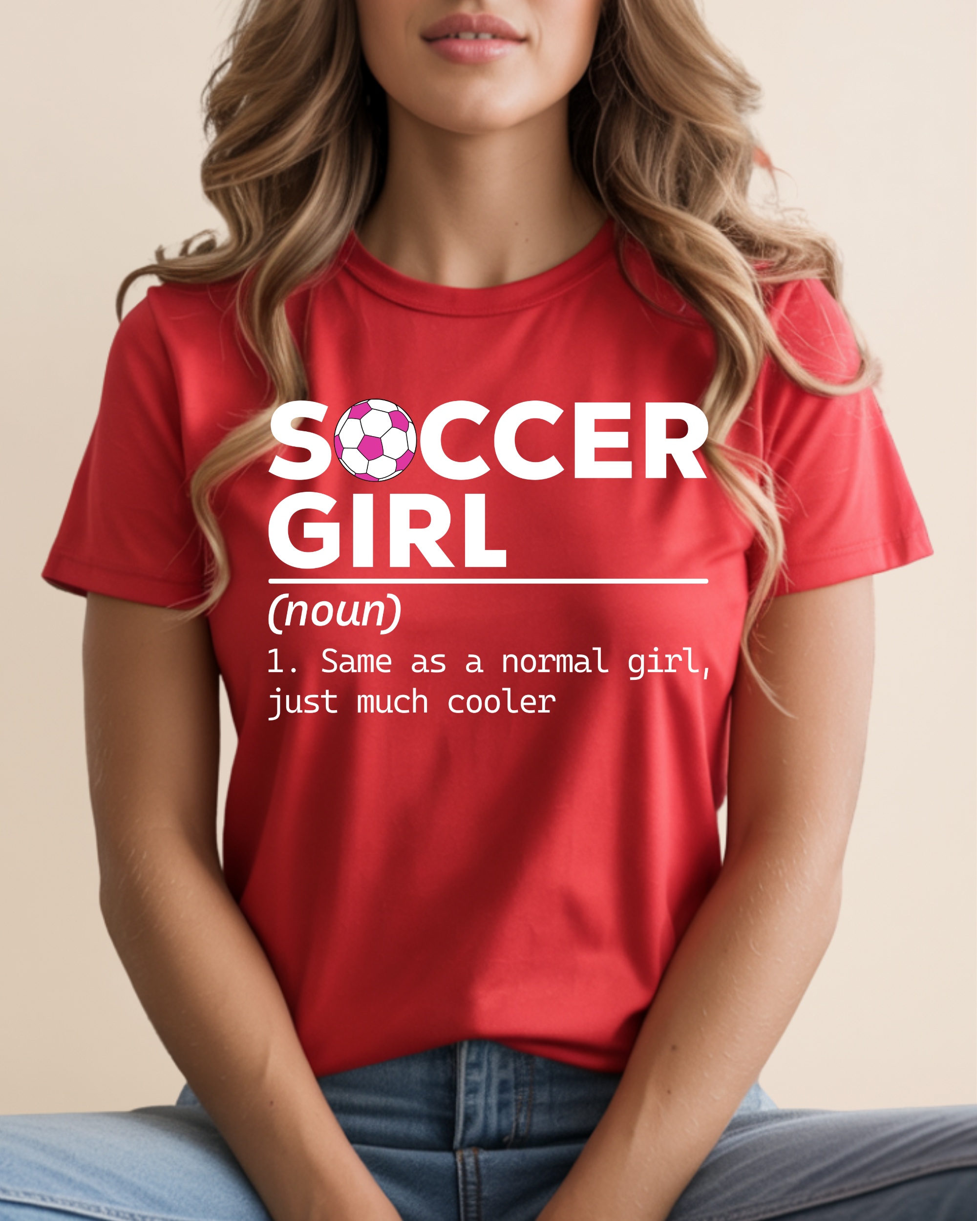 Soccer Girl Adult Unisex Tee