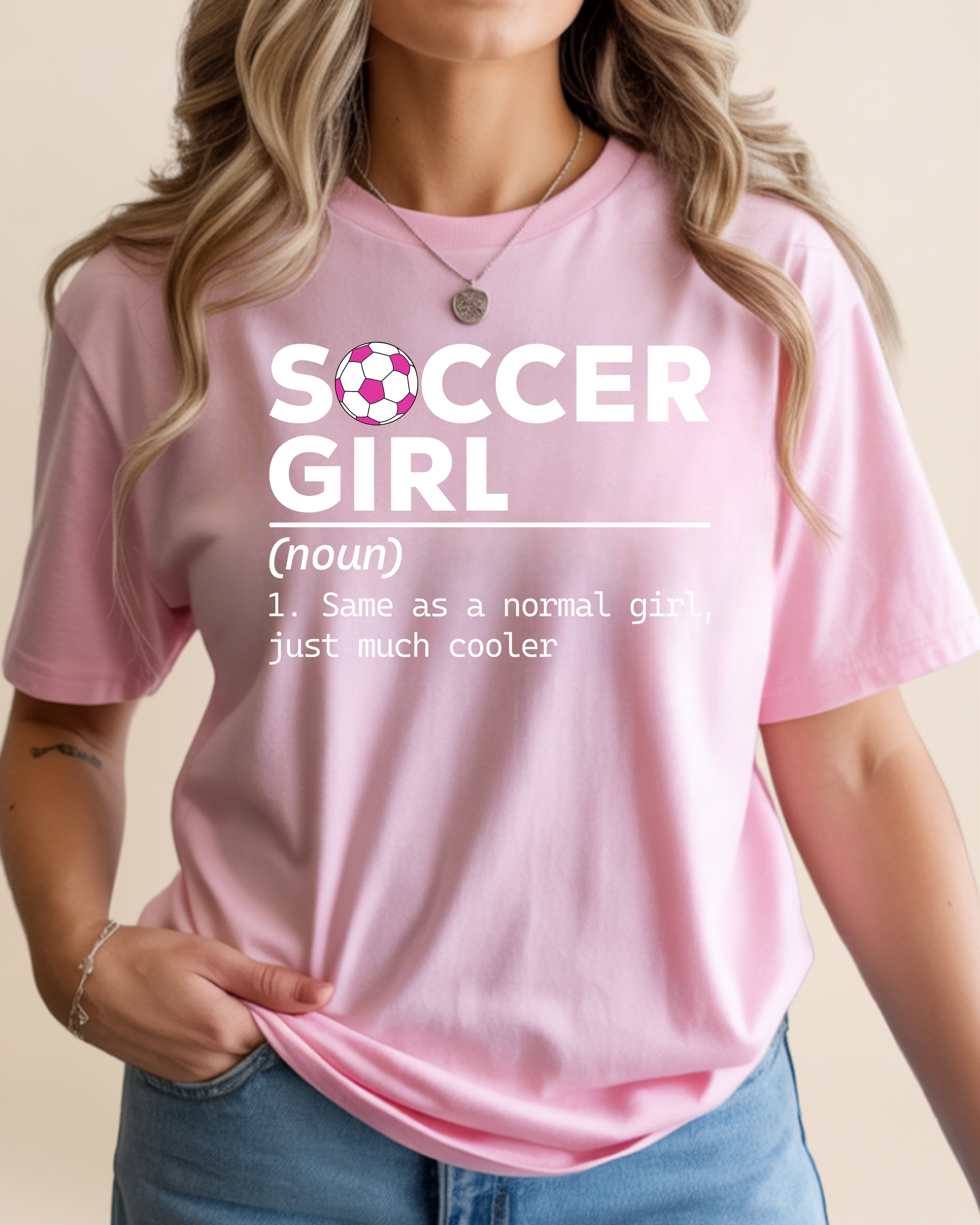 Soccer Girl Adult Unisex Tee