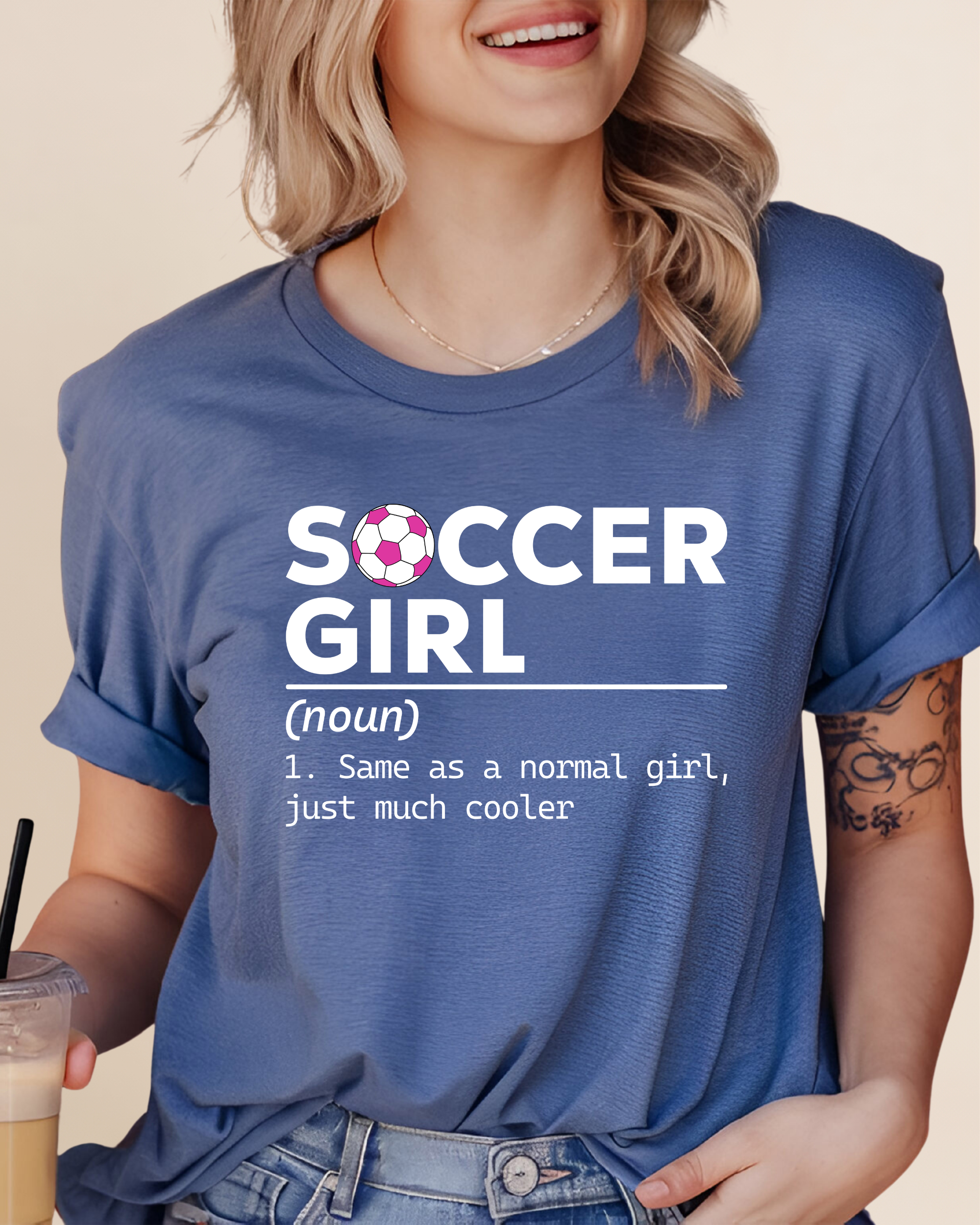 Soccer Girl Adult Unisex Tee