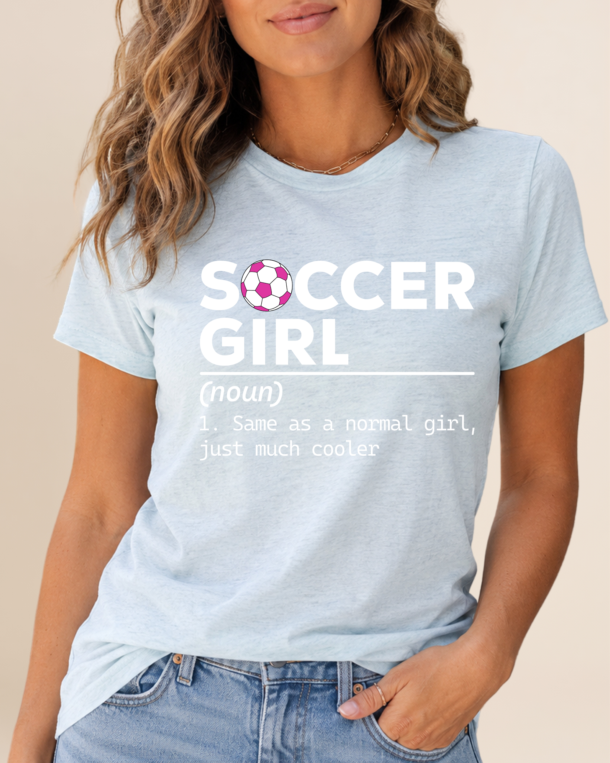 Soccer Girl Adult Unisex Tee