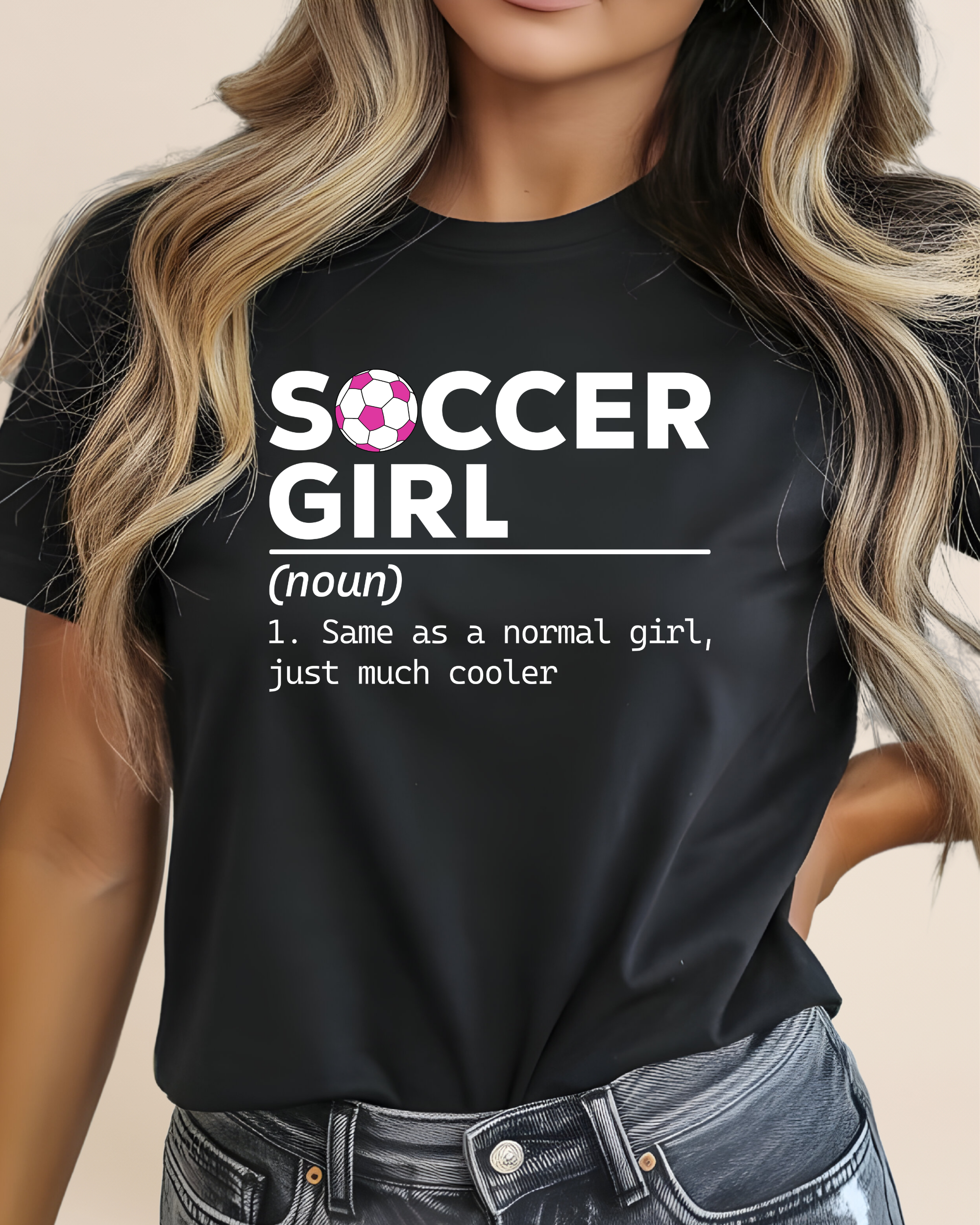 Soccer Girl Adult Unisex Tee