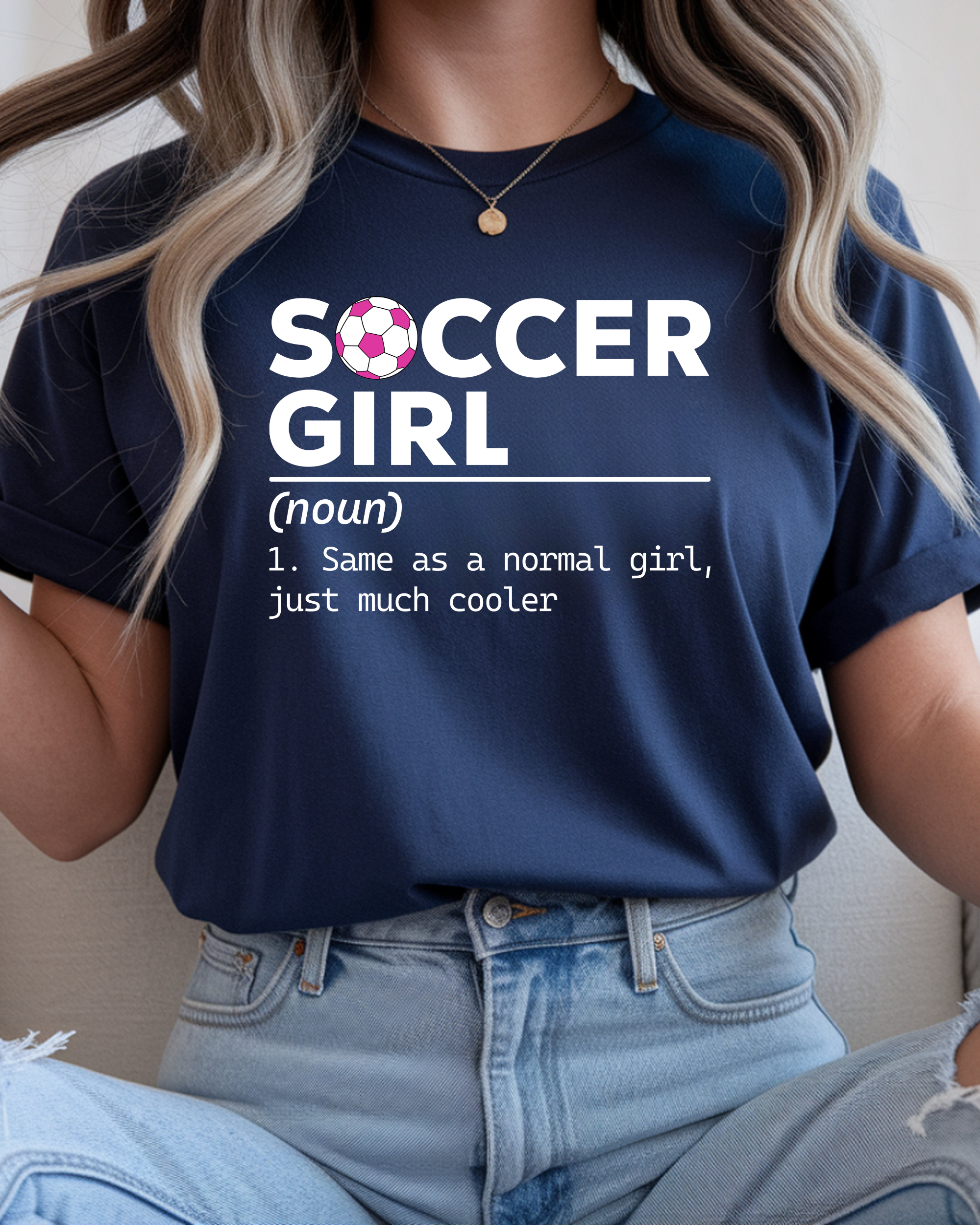 Soccer Girl Adult Unisex Tee
