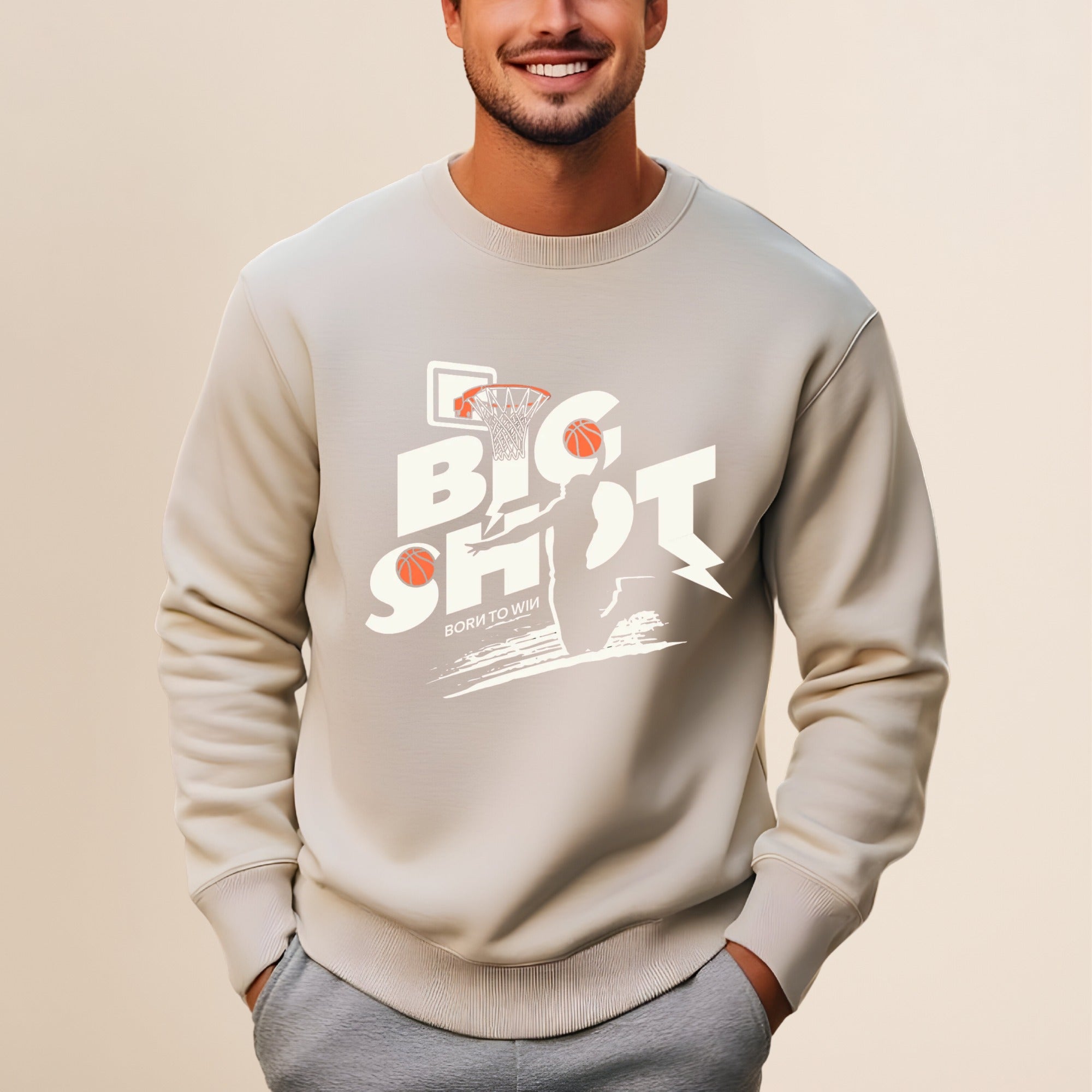 Big Shot Basketball Graphic Sweatshirt