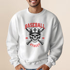 Street Ball Skull Graphic Sweatshirt