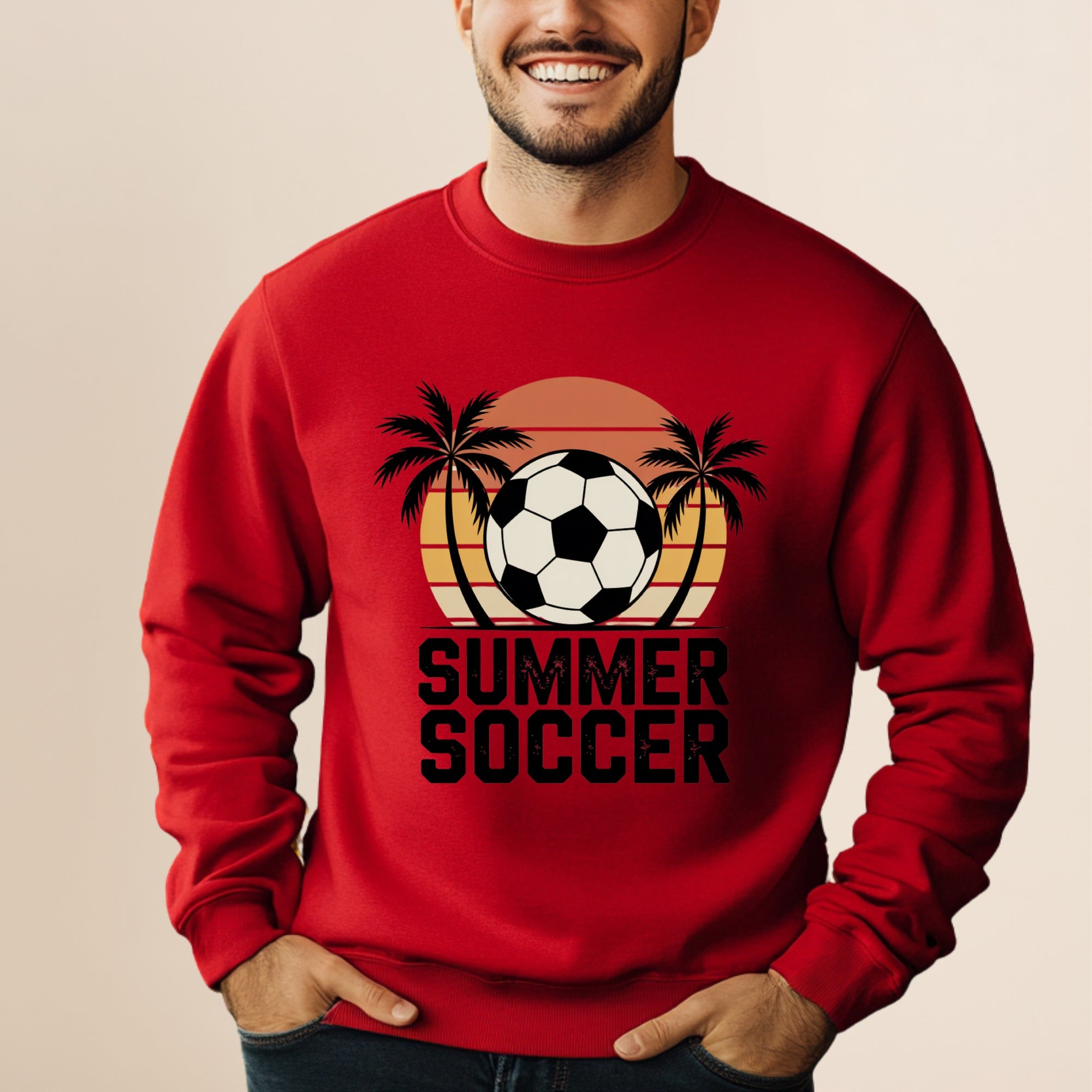 Retro Sunset Soccer