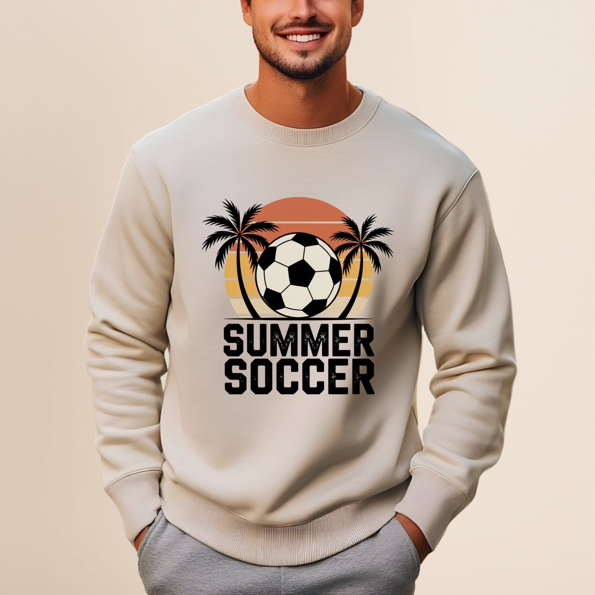 Retro Sunset Soccer