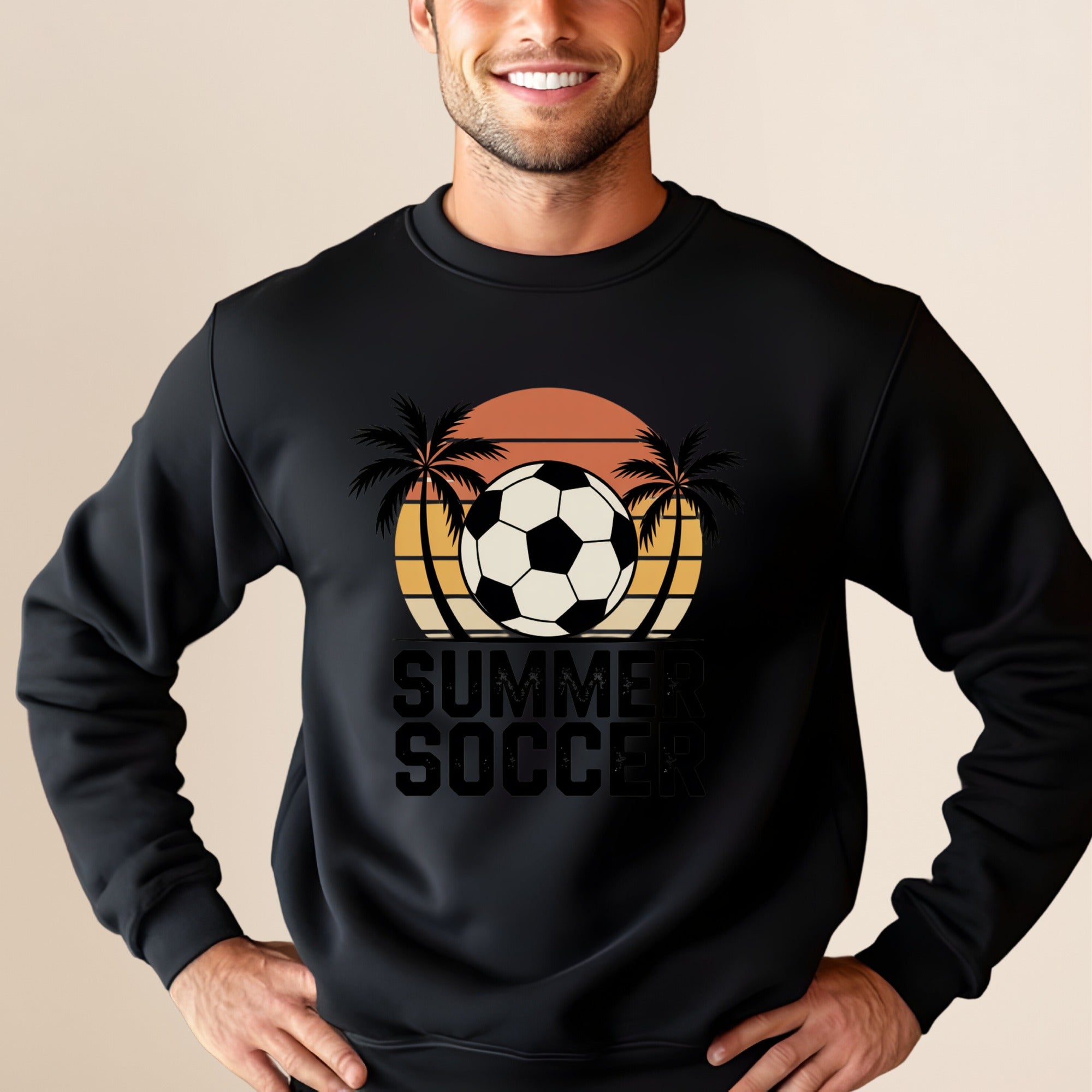 Retro Sunset Soccer