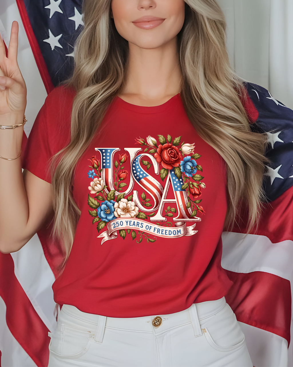 USA Adult Unisex Tee