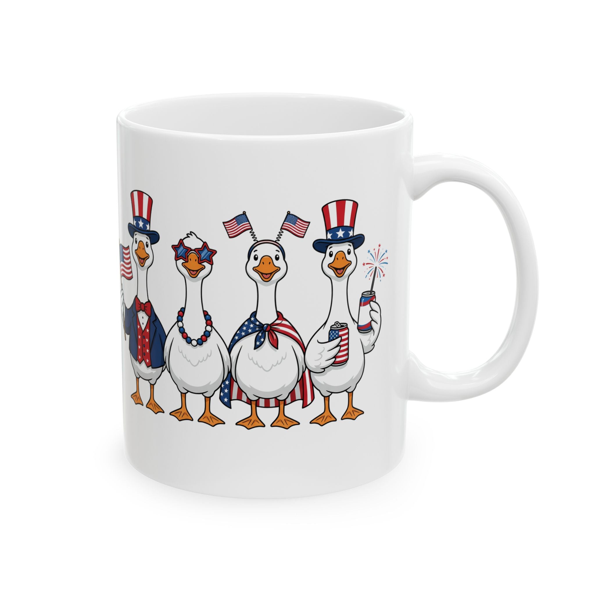USA 4th of July Ceramic Mug