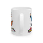 Back to School Goose Ceramic Mug, (11oz)
