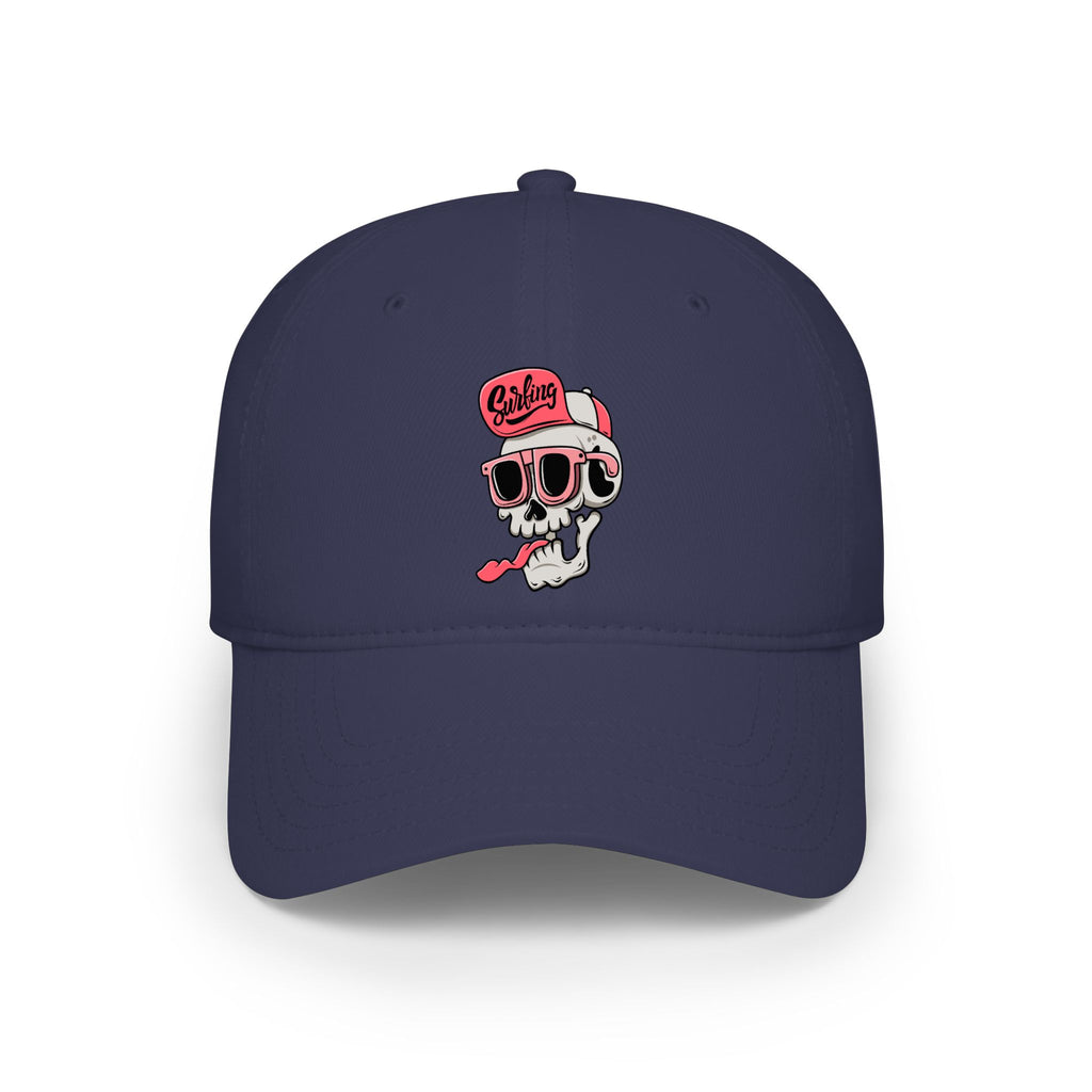 Cartoon Skull Low Profile Baseball Cap