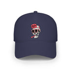 Cartoon Skull Low Profile Baseball Cap