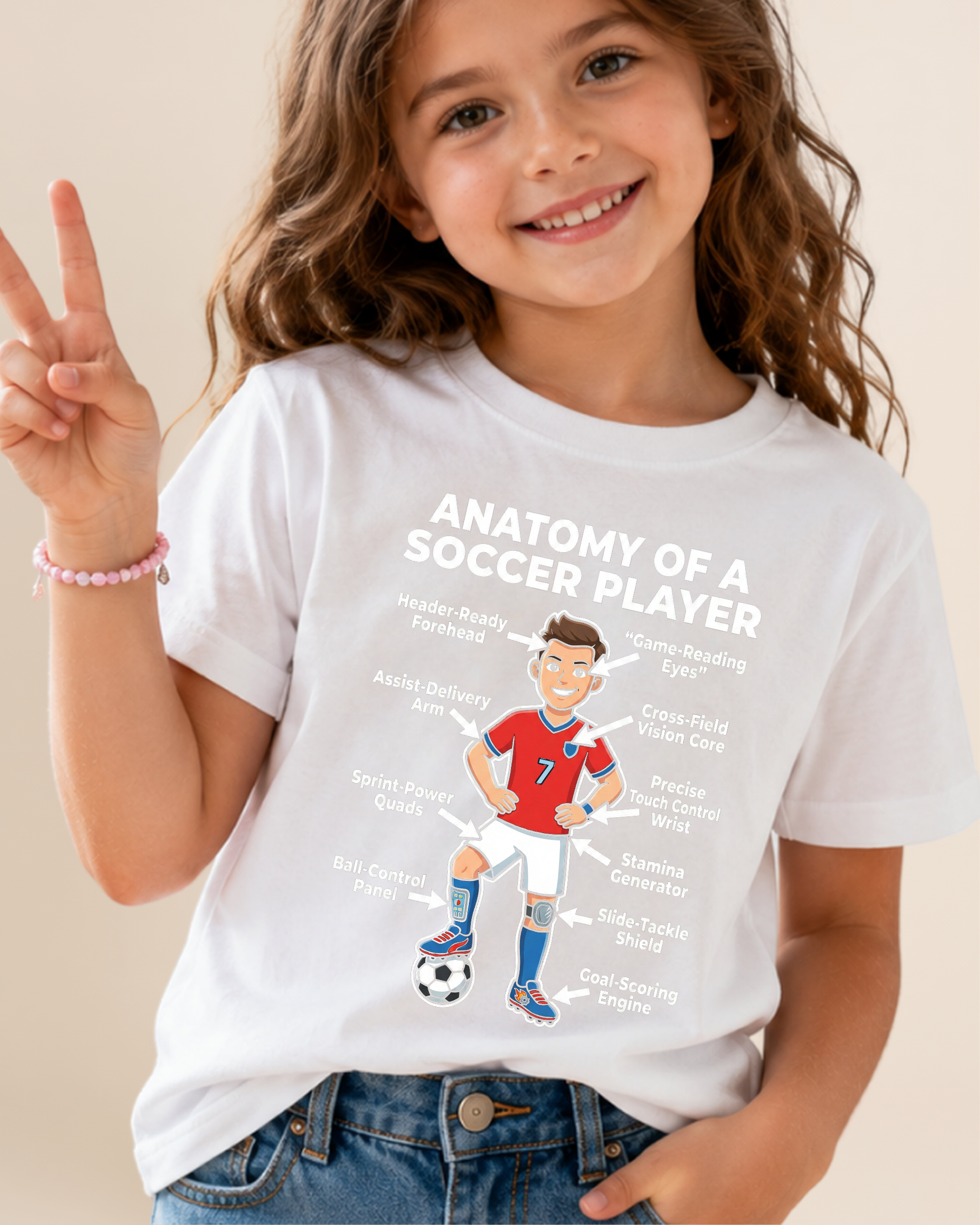 Anatomy of a Soccer Player Youth Unisex Tee