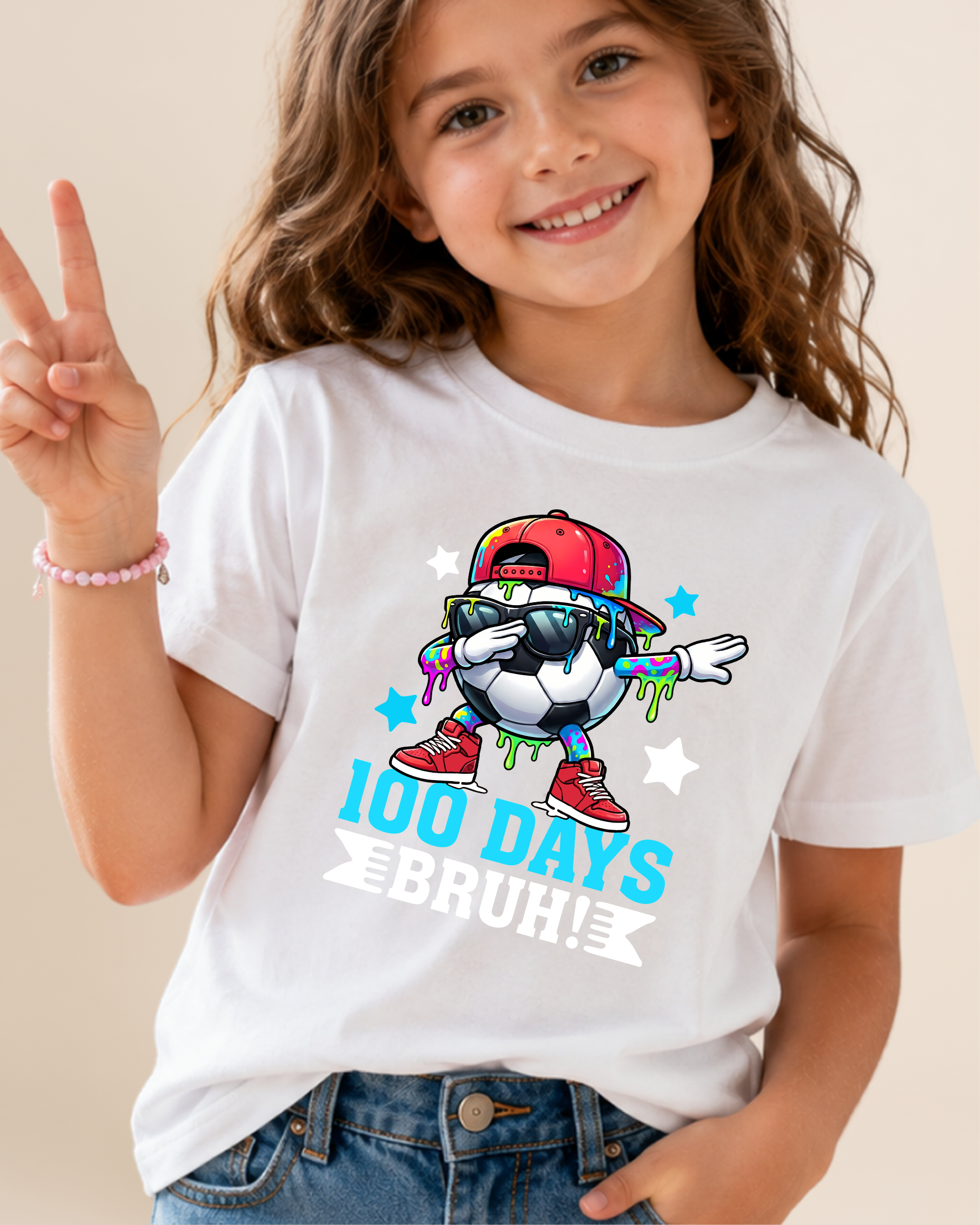 100 Days of School Bruh Youth Unisex Tee