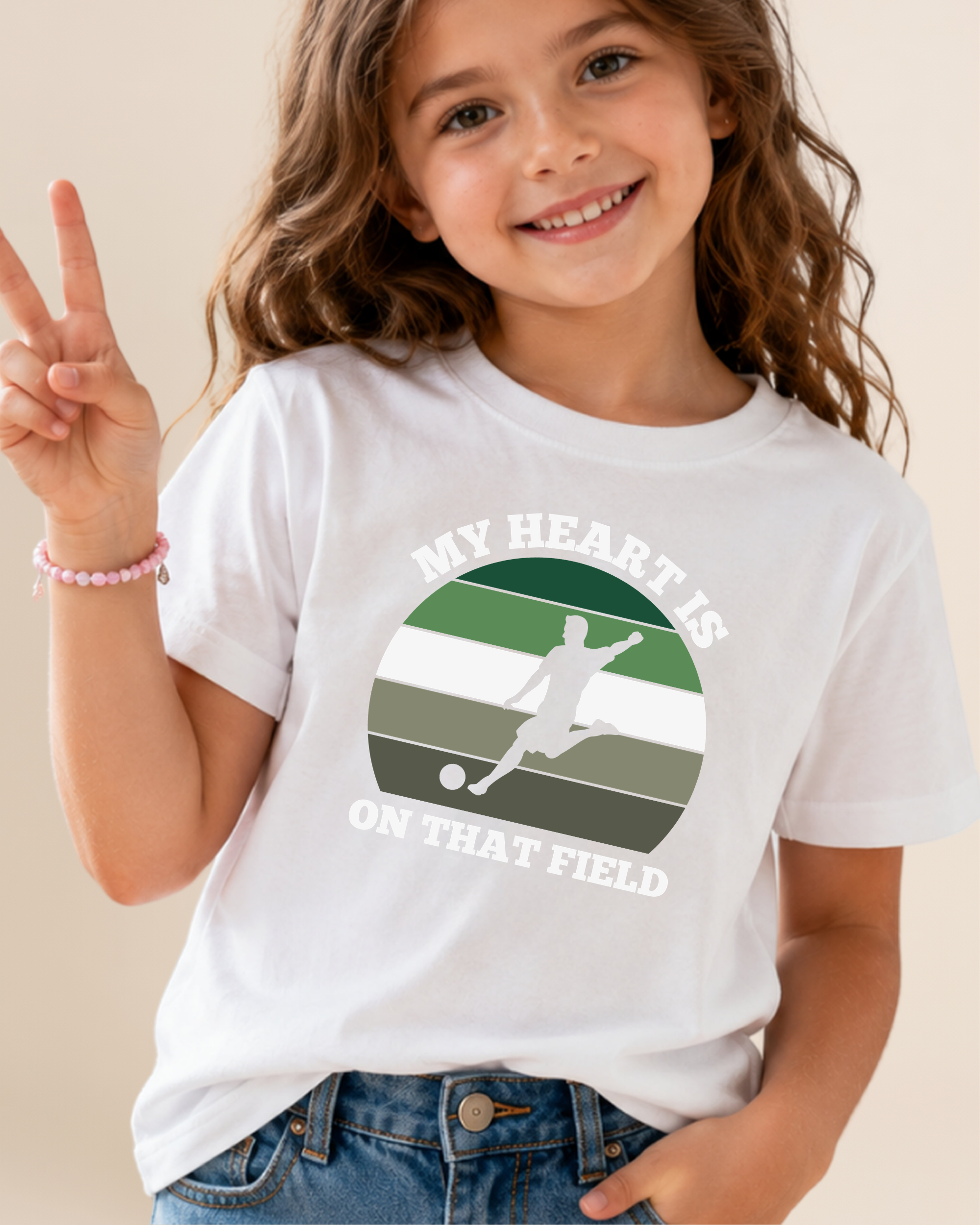 My Heart Is On That Field Soccer Fan Youth Unisex Tee