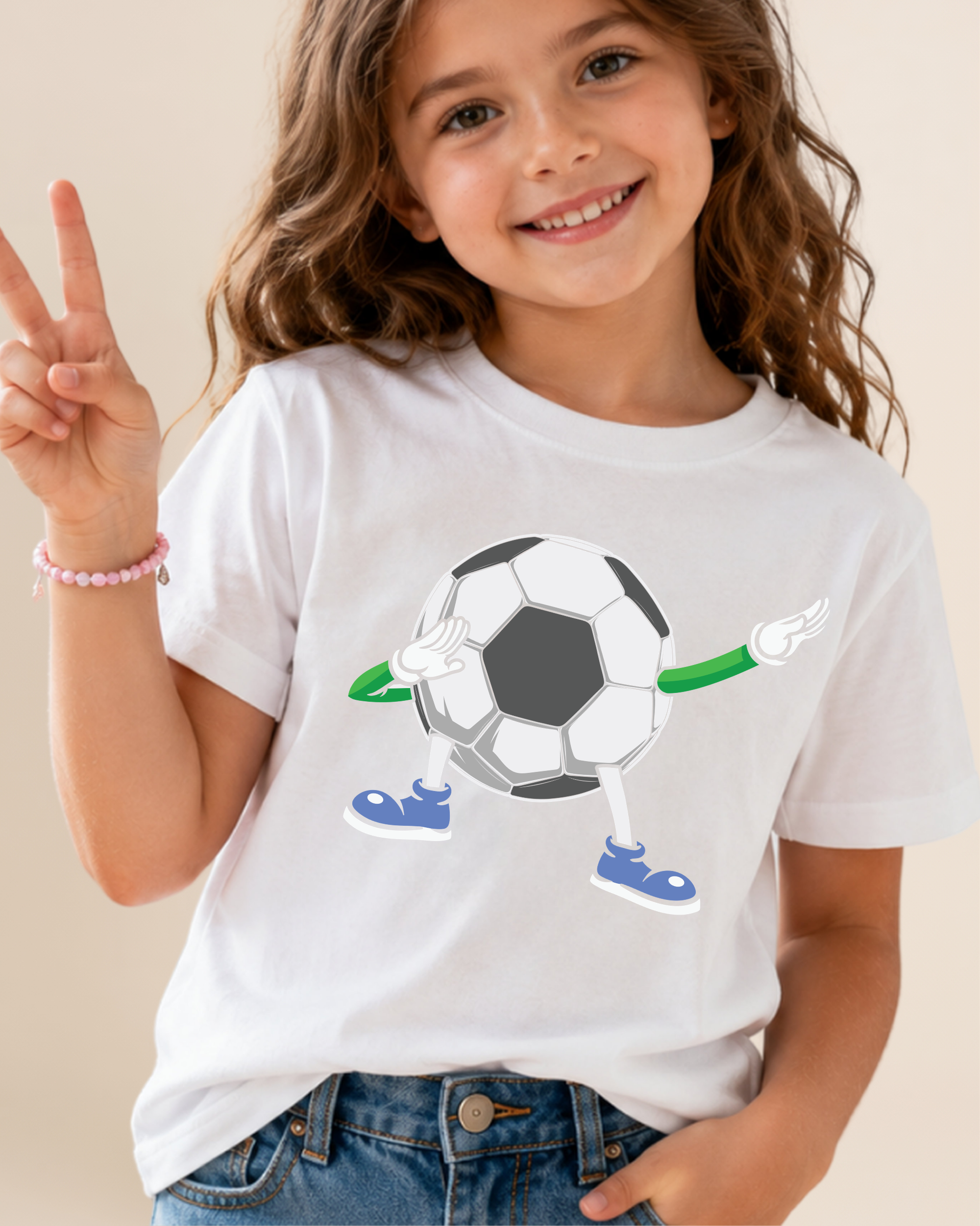 Dabbing Soccer Ball Youth Unisex Tee